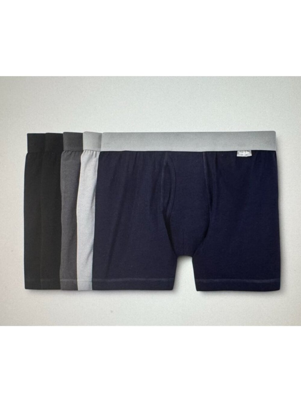 Goodfellow & Co Men's Knit Boxers 5pk Black/Gray/Navy SIZE L (36/38) NWT